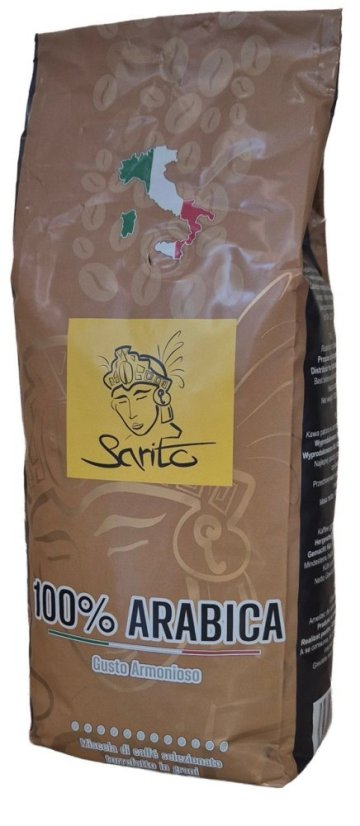 Zrnková káva Sarito 100% Arabica